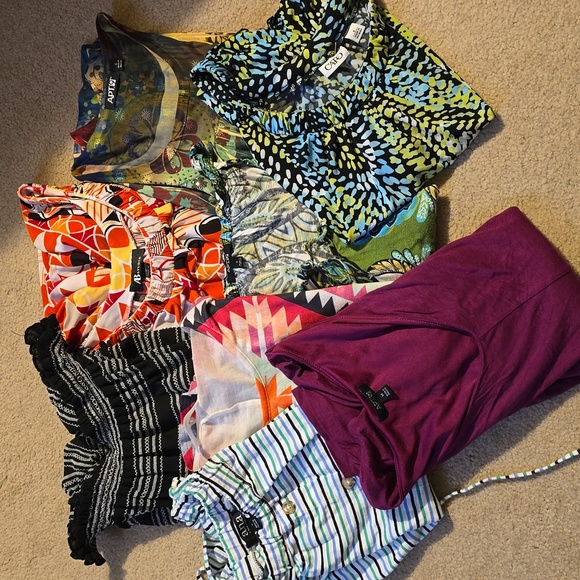 Lot of 8 Summer tops, Apt 9, Cato, AB Studio, Max Studio. A.N.A Size small - Picture 10 of 10